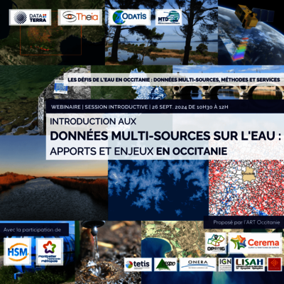 Webinaire Data Terra ART Occitanie : Données multi-source sur l'eau : apports et enjeux en Occitanie