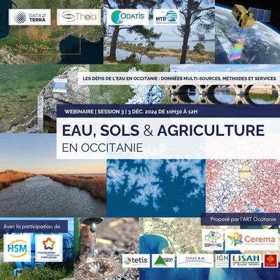 Webinaire Data Terra ART Occitanie : Eau, sols et Agriculture en Occitanie