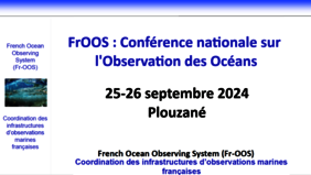 FrOOS : Conférence nationale sur l'Observation des océans