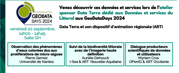 Atelier Data Terra aux GeoDataDays