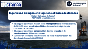 Annonce poste Ingénieur-e en ingénierie logicielle à Roscoff